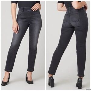 Spanx Straight Leg Jeans In Vintage Black Size 3x Tall 20355T